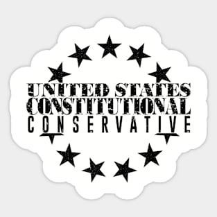 US Constitutional Conservative Sticker